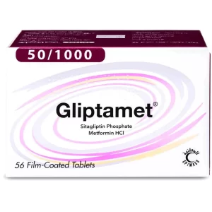 Gliptamet 50/1000 mg Tablet 56 Piece