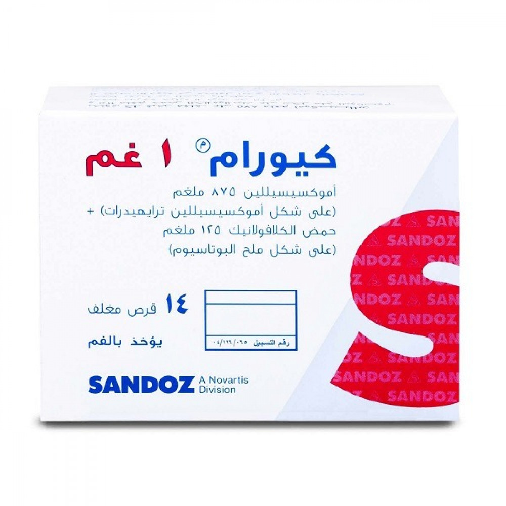 Curam 1 gm Tablet 14pcs