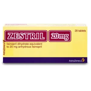 Zestril 20 mg Tablet 28pcs