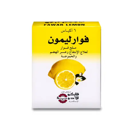 Fawar Lemon Effervescent Sachets 6 Pcs