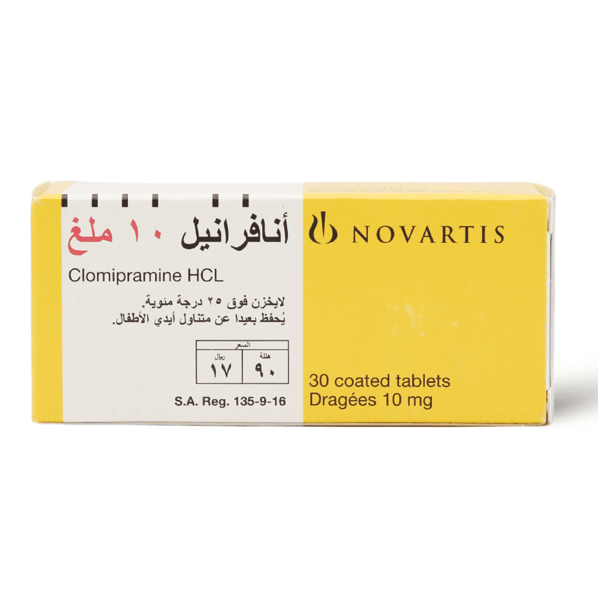 Anafranil 10 mg Tablet 30pcs