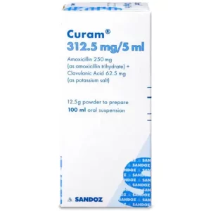 Curam 312.5 mg/5 ml Suspension 100 ml