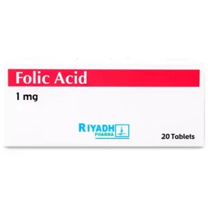 Folic-Acid 1 mg 20 Tab